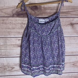 Purple boho tank